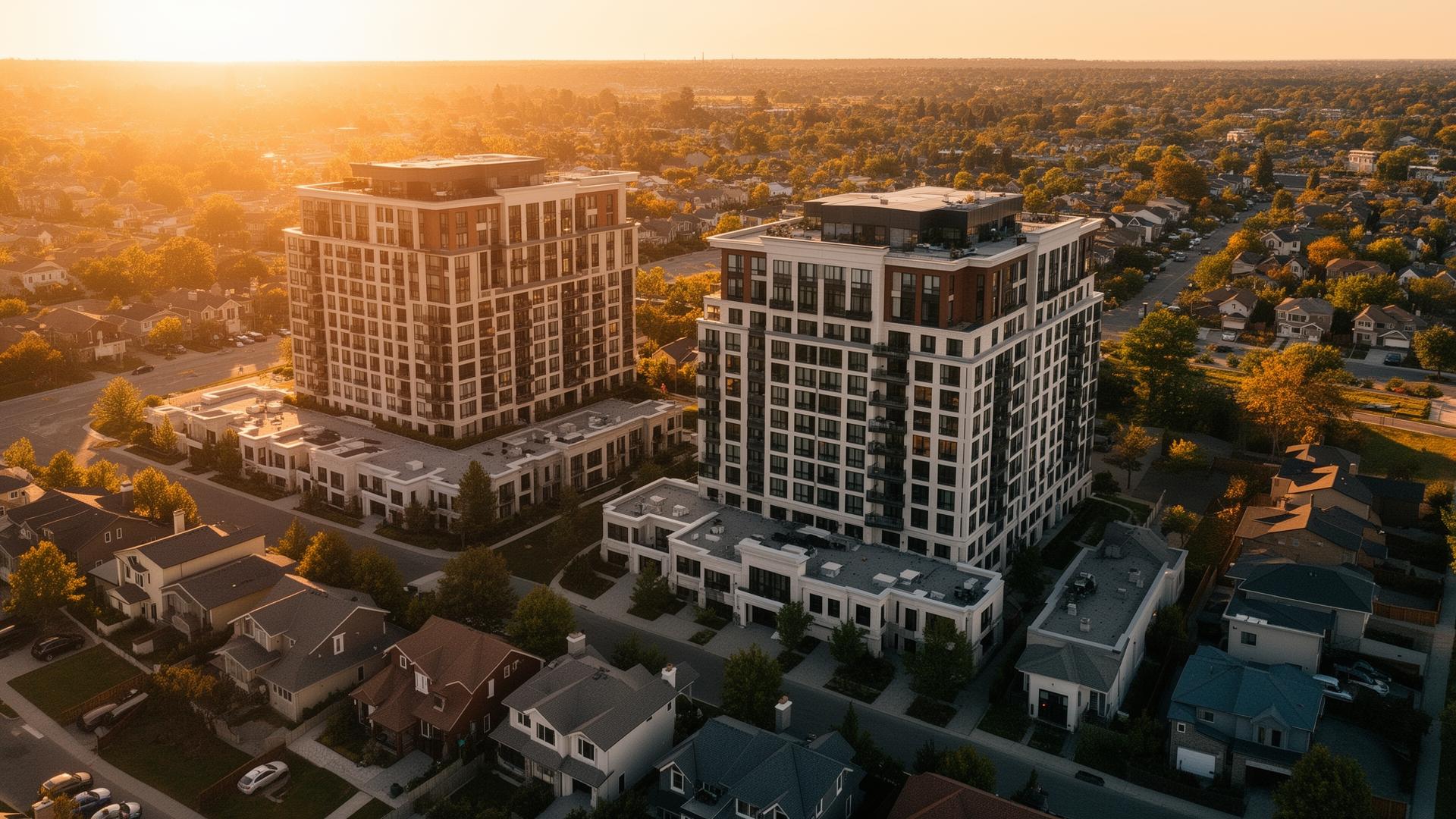 Investment properties at golden hour